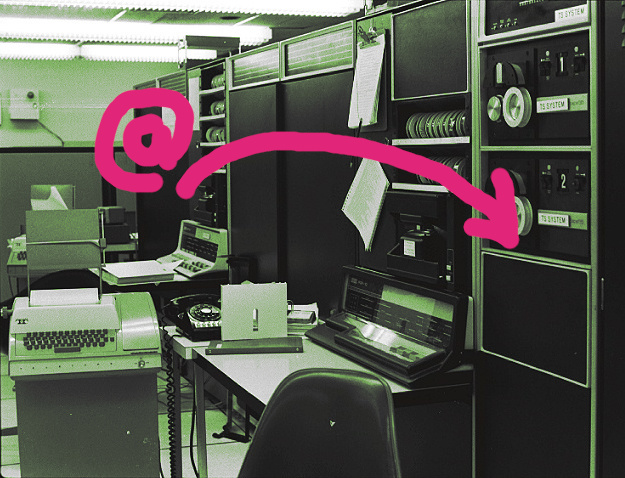 Erste E-Mail im ARPAnet gesendet im Jahr 1971